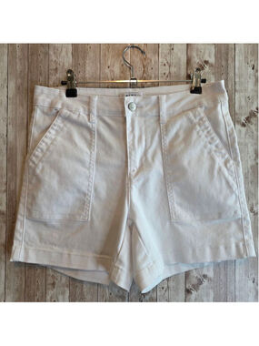 Women's BLEU White High Waist Shorts Size 4 NWOT